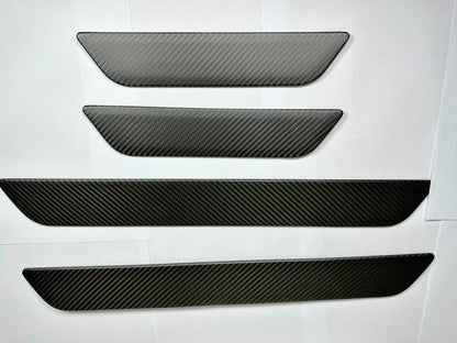 DRY CARBON Performance Door Sill Trim Cover Set for TESLA MODEL Y