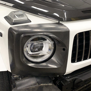 Dry Carbon Scheinwerfer Cover "Shark Design" für Mercedes Benz G-Klasse W465
