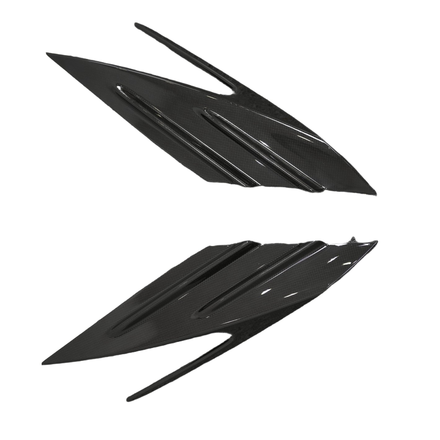 Dry Carbon Lufteinlässe Seiten Blenden für Ferrari F8