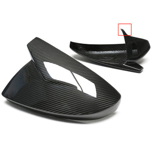 Dry Carbon Spiegelkappen Aufsatz Aufzukleben für Audi A6 S6 RS6 C8 A7 S7 RS7 C8