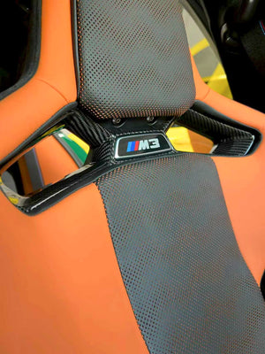 Dry Carbon Sitz Mittelsitz Cover für BMW M2 M3 M4 G80 G81 G82 G83 G87 Carbonschalensitz