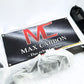 MAX CARBON LOGO Hochwertiges Textilbanner Blockout 1000 x 500 mm