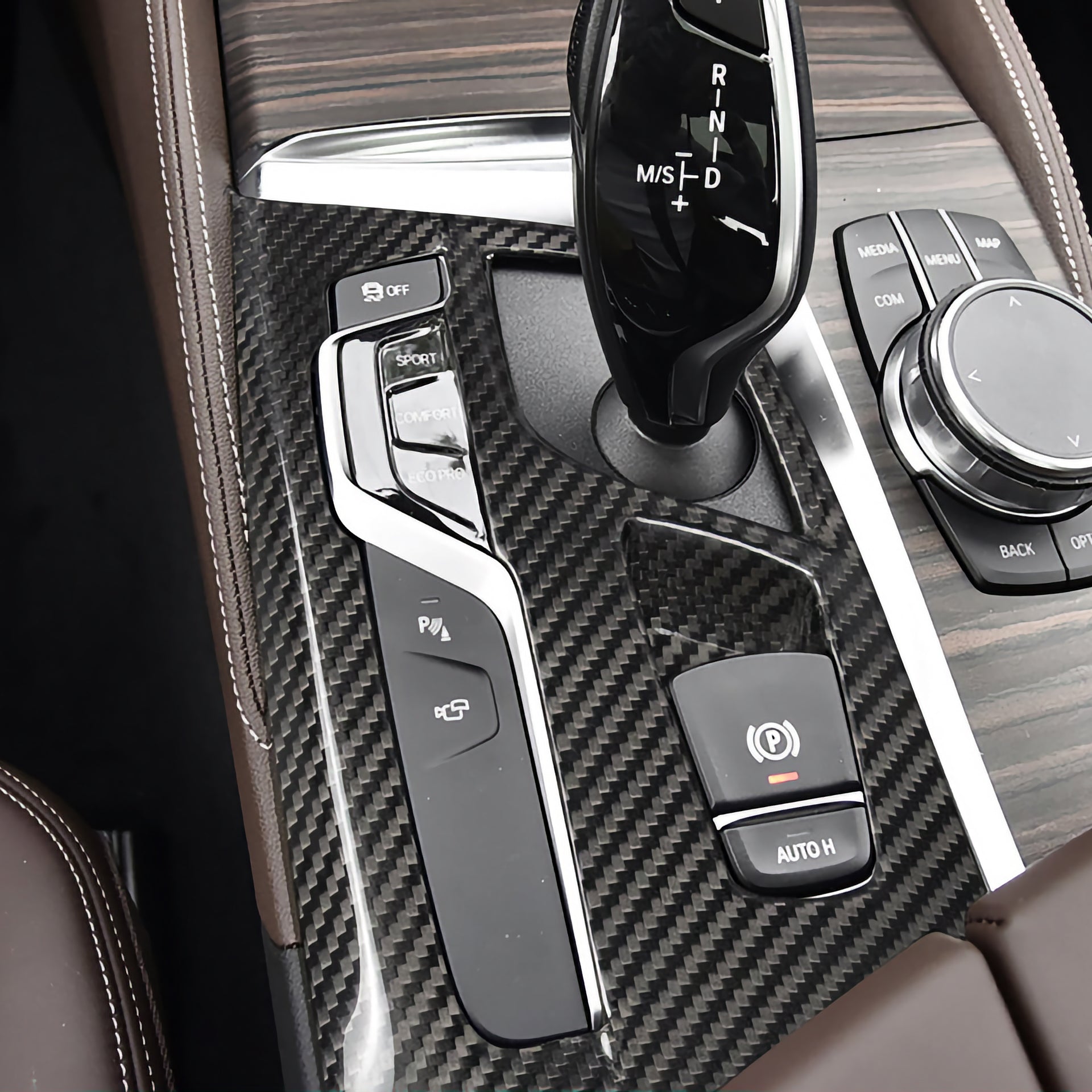 Dry Carbon Left Center Console for BMW 5 Series G30 G31 6 Series G32 M