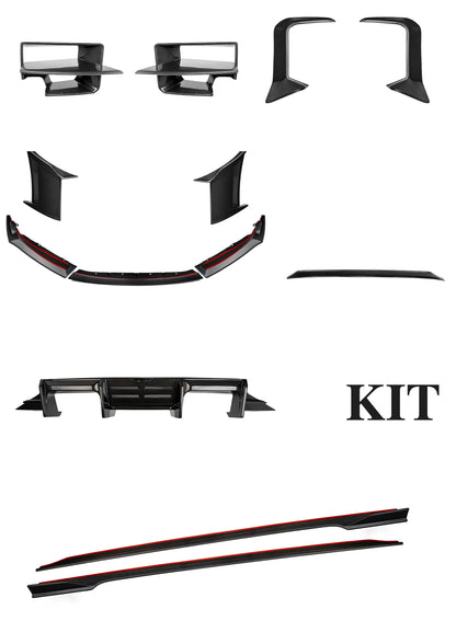 Estensione paraurti a forma di L in Dry Carbon per BMW M2 G87 incl. LCI e CS