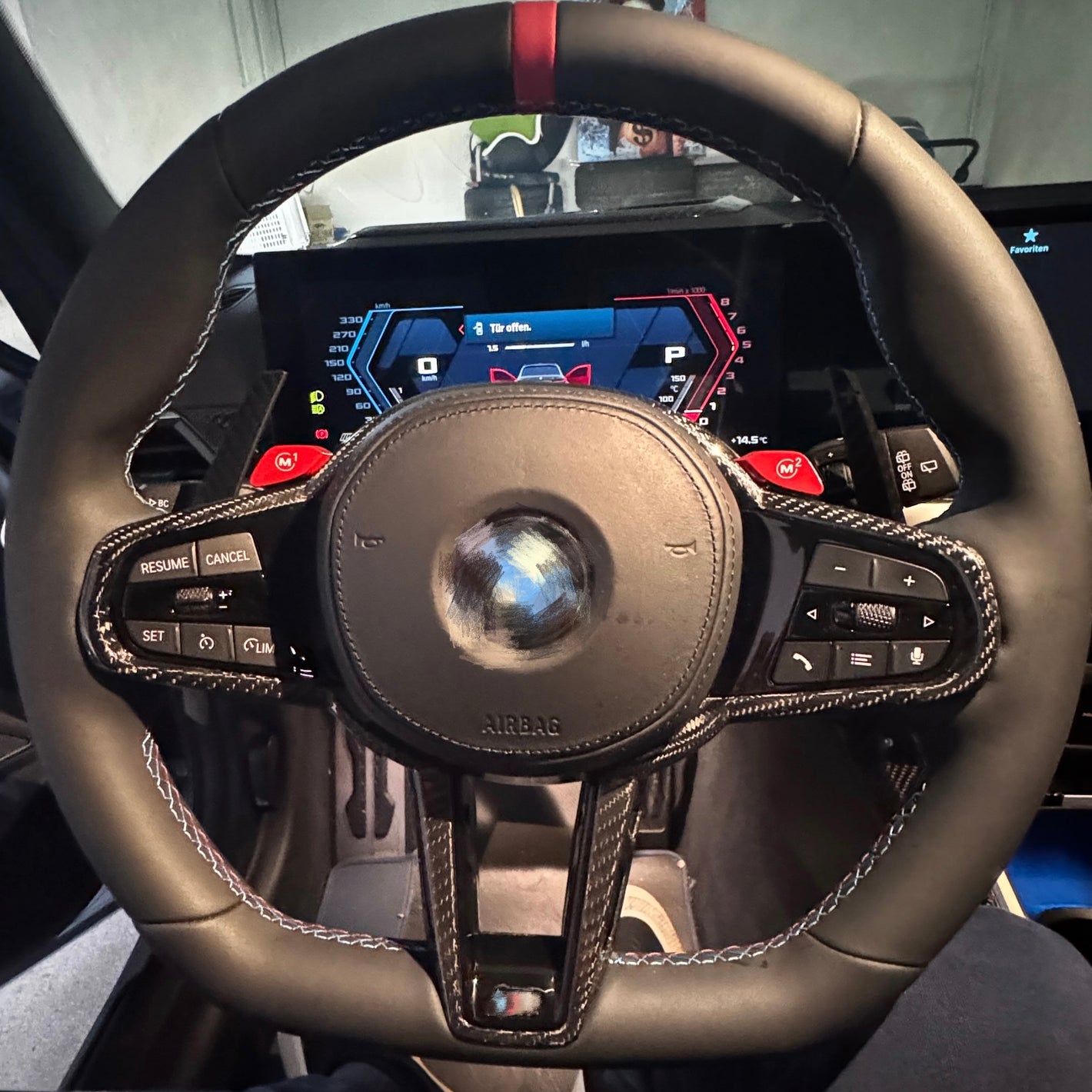 Dry Carbon Leder Lenkrad für BMW 5er 6er 7er 8er M5 F90 M8 F90 F91 F92 F93