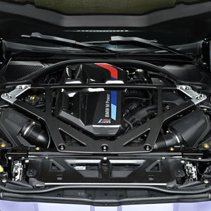 Dry Carbon Domstrebenset V5 SILBER für BMW M2 G87 / M3 G80 G81 / M4 G82 G83