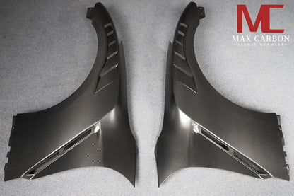 Dry Carbon Kotflügel mit Seitenöffnung für Radhausbelüftung Ersatz für Nissan GTR R35