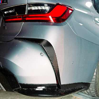 Extensión trasera AERO FLICK en forma de L Dry Carbon para BMW M3 G80 G81 M4 G82 G83