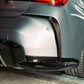 Dry Carbon Heckansatz Front AERO FLICK L Form für BMW M3 G80 G81 M4 G82 G83