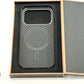 CARBON OPTIK aus Kevlar Handy Hülle für Iphone 17 Pro und Iphone 17 Pro MAX kompatibel mit MagSafe