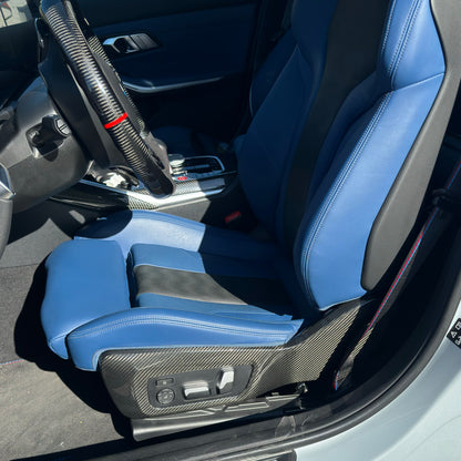 Cubiertas de Asiento DRY CARBON Performance Cubierta Lateral para BMW M2 G87 M3 G80 G81 M4 G82 G83