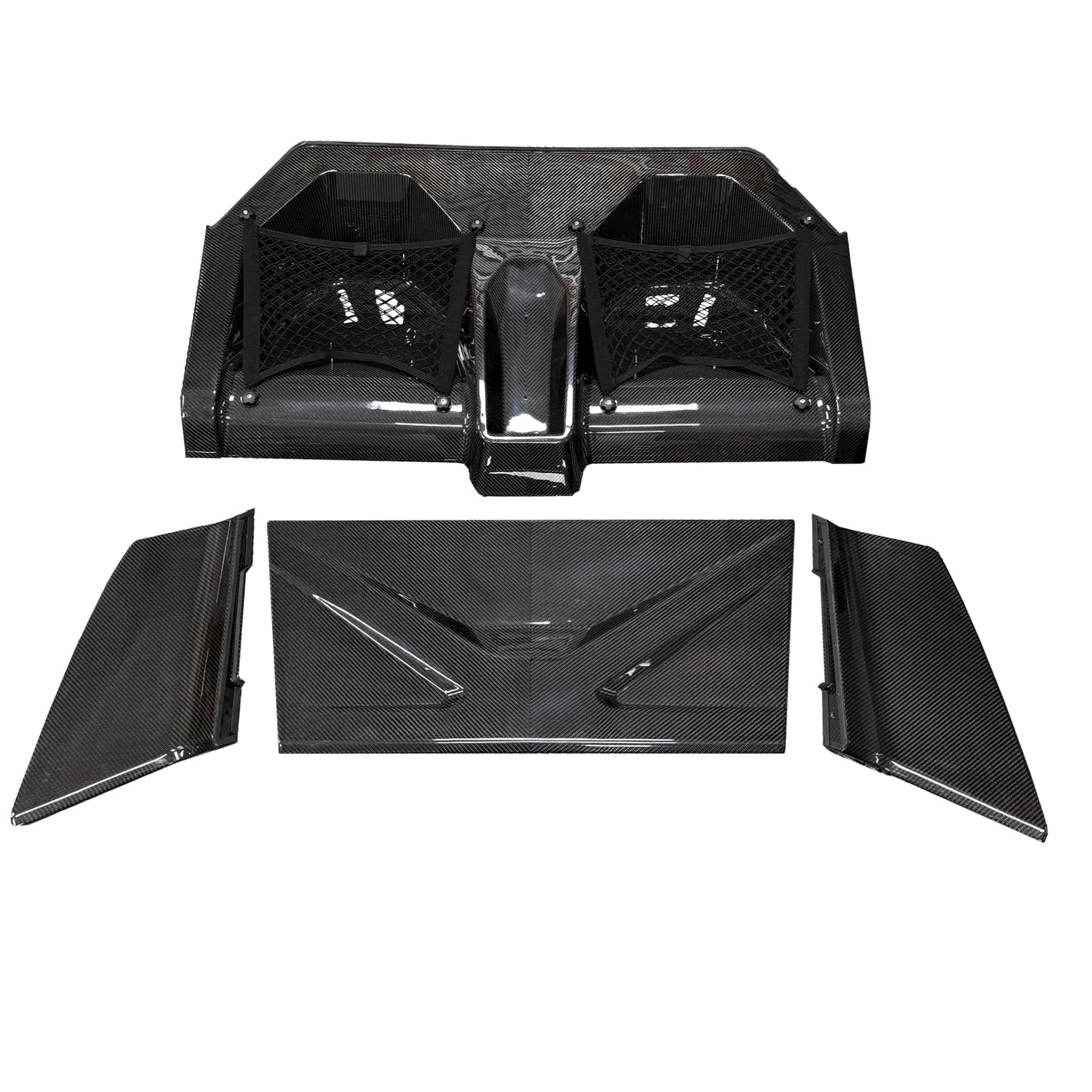 Dry Carbon Interieur Achterbank Premium 🇩🇪 Lak voor BMW M3 G80 M4 G82 M2 G87