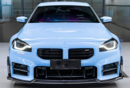 Extensión de parachoques en forma de L Dry Carbon para BMW M2 G87 incl. LCI y CS