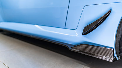 Estensione paraurti a forma di L in Dry Carbon per BMW M2 G87 incl. LCI e CS