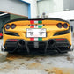 Dry Carbon Heckdiffusor Ersatz für Ferrari F8