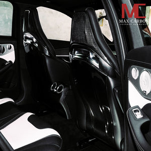 Dry Carbon Sitzcover Sportsitz für Mercedes Benz AMG A45 W117 CLA45 W118 C63 C63s W205 E63 E63s W213 W238 GLA45 GLC63 mit AMG Performance Sitz