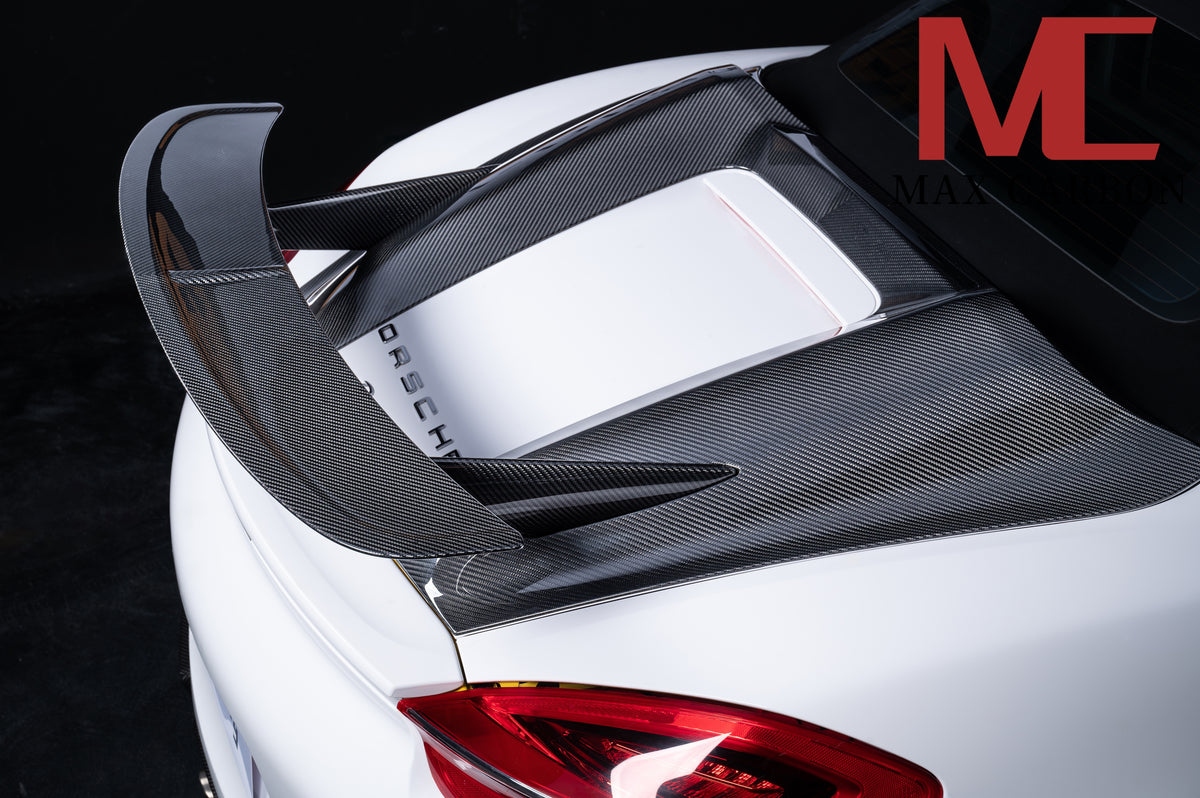 Boxster Rear Wing Dry Carbon rear spoiler wing for Porsche Boxster 981 + 982