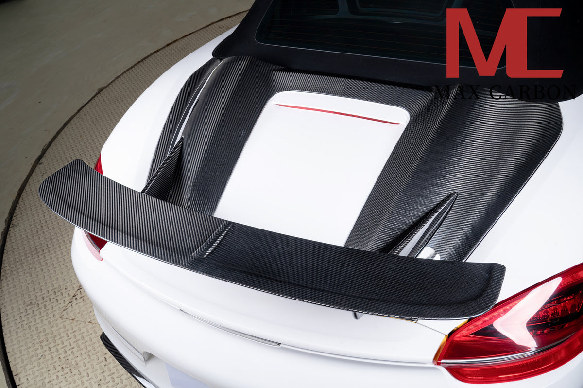 Boxster Rear Wing Dry Carbon rear spoiler wing for Porsche Boxster 981 + 982