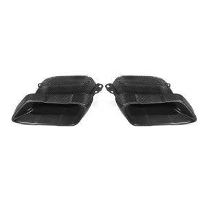Dry Carbon Auspuffblenden / Endrohrblenden "SQ Style" für BMW X5 G05 Pre-LCI & LCI