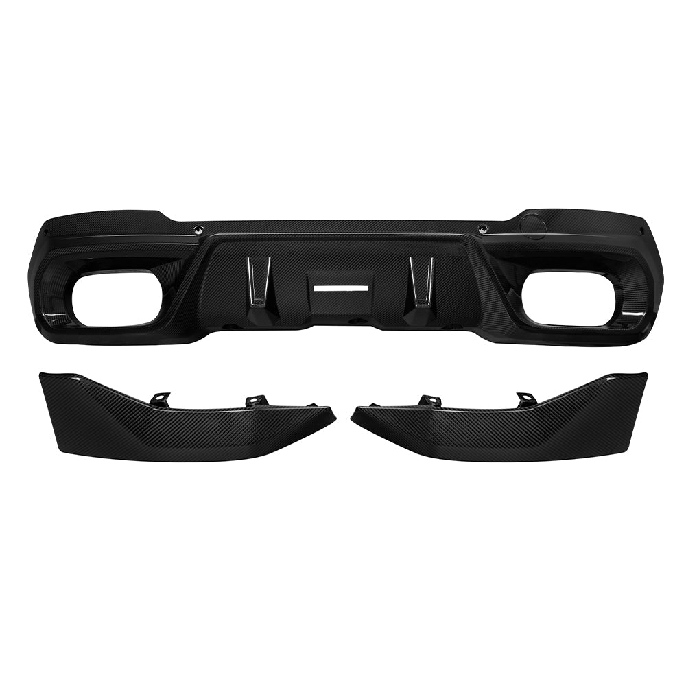 Dry Carbon Achterdiffusor Set passend voor BMW X3 G45