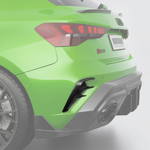 Dry Carbon Hinten Lufteinlässe passend für Audi RS3 LCI